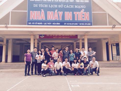 Đoàn thanh niên Nhà máy in tiền quốc gia “Về Nguồn” thăm lại Nhà máy in tiền đầu tiên tại Lạc Thủy- Hòa Bình.